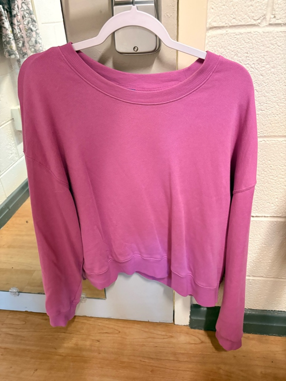 Old Navy Pink Cropped Crewneck